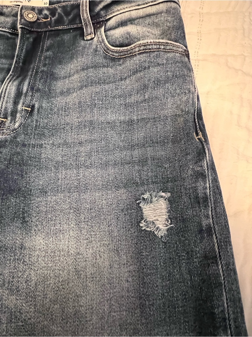 Hidden Straight-Leg Distressed Jeans - NWOT - Picture 7 of 12